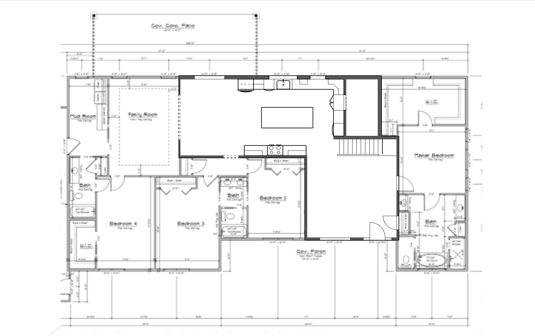 Jenny's original floorplan with my SketchUp file overlayed