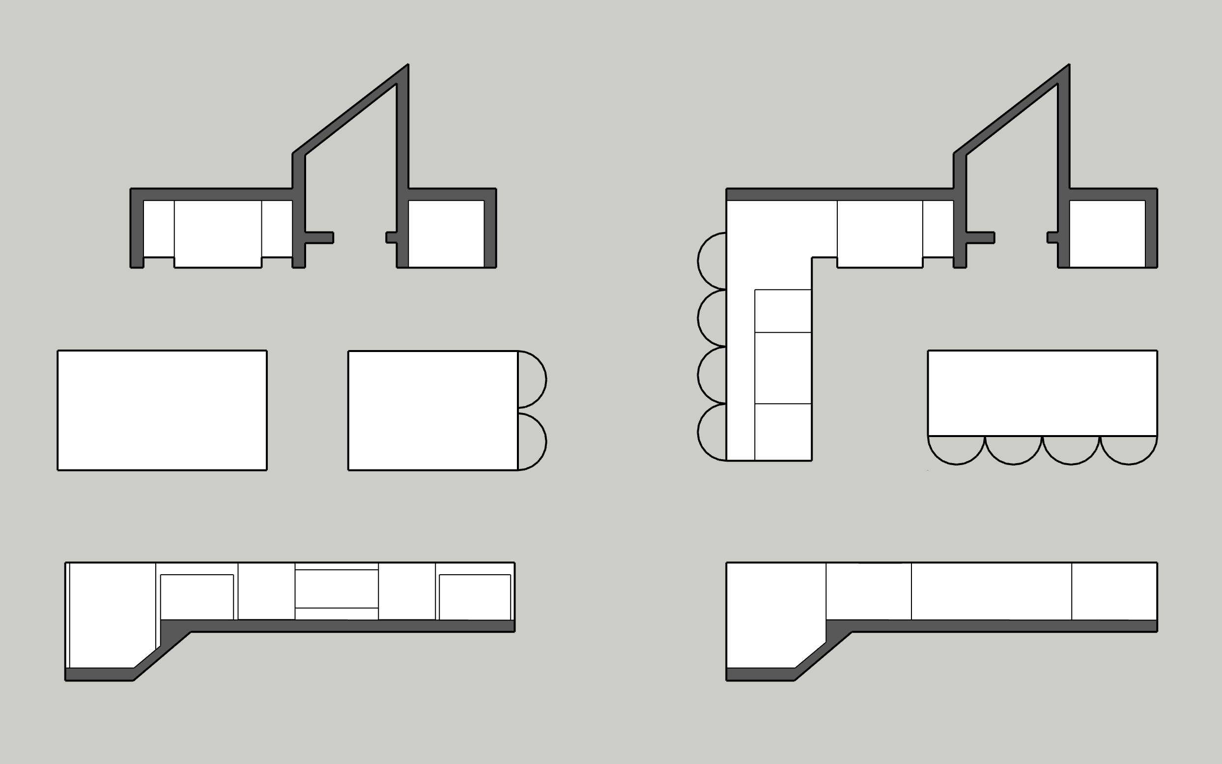 Side-by-side layouts of the original plan and my recommended solution.